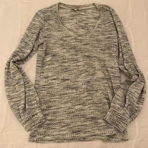 Heathered scoopneck sweater